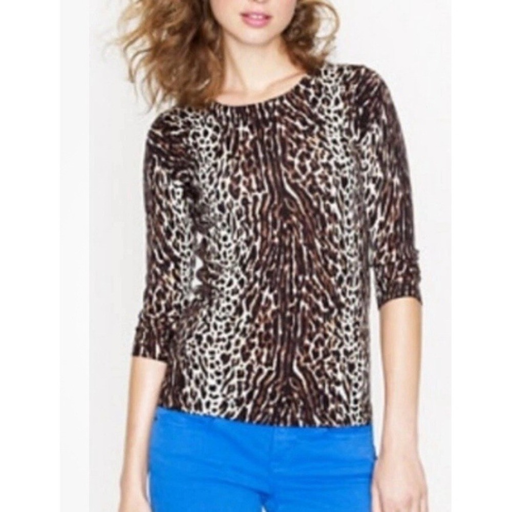 J. Crew Leopard Print Sweater